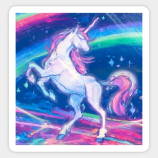 Unicorn and Rainbow Sticker